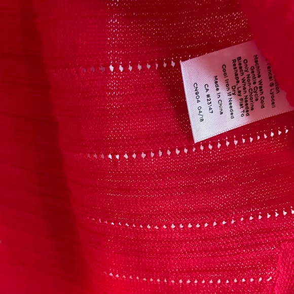 Talbots Red Crew Neck Sweater - Picture 8 of 10